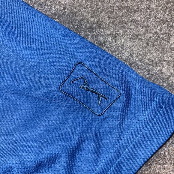 NWT PGA Tour Polo Shirt Mens Sz Large Blue Airflux Golf Short Sleeve Adult NWT - Picture 4 of 8